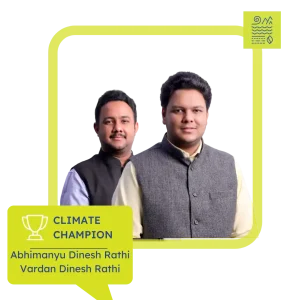 Climate Champion Vardan & Abhimanyu Rathi Vardaman Water Purifiers